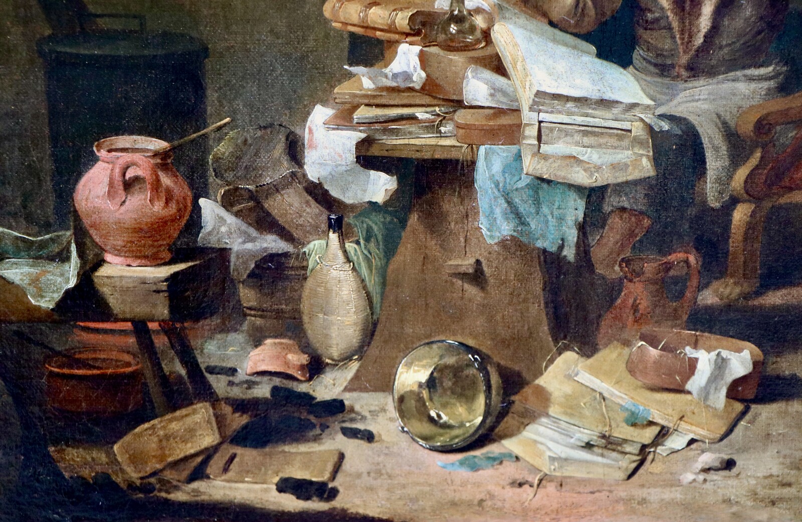 The wife of an alchemist saddened by his stubborn perseverance