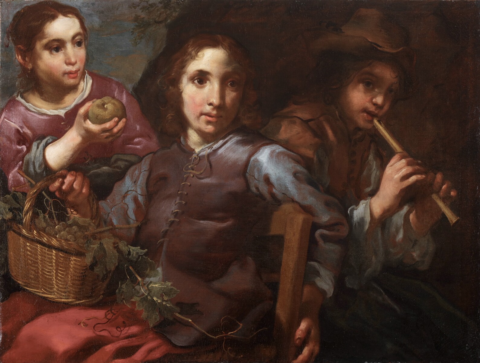 Three children